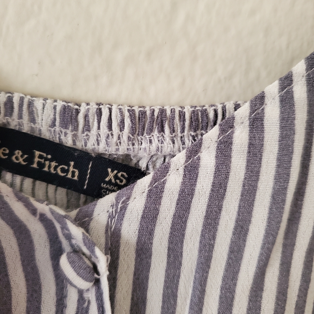 Blue Stripe button front Abercrombie midi dress SOLD OUT! - Picture 6 of 7